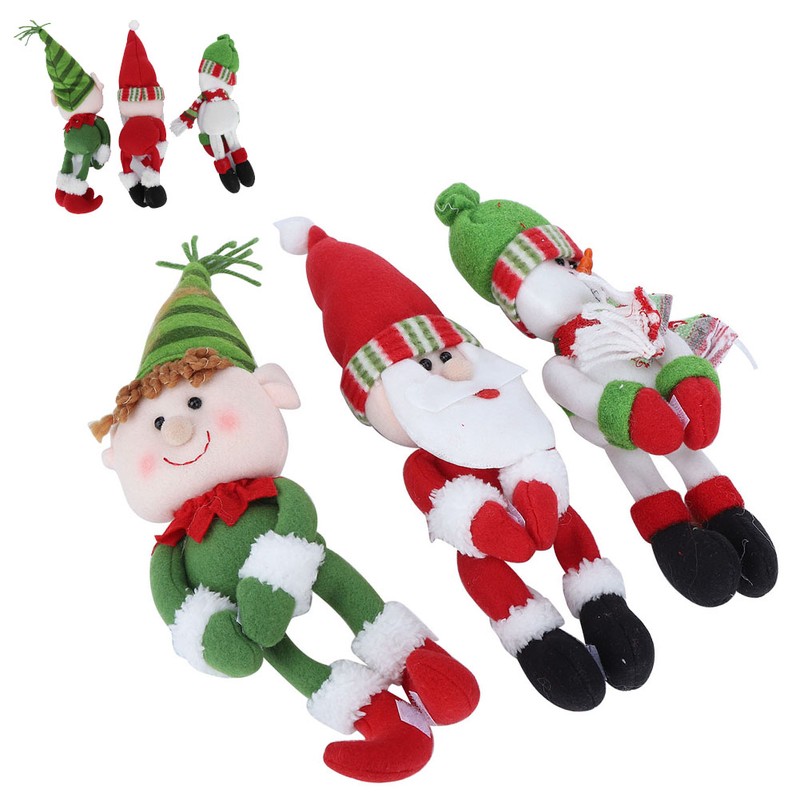 3pcs/Set Cute Santa Claus Snowman Doll Wine Bottle Cover Holder