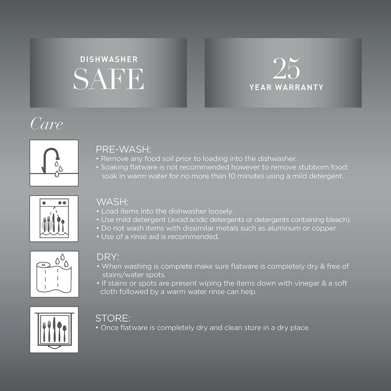 Cambridge Silversmiths Gaze Mirror 20 Piece Flatware Set, Service for