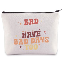 BWWKTOP Singer Album Cosmetic Makeup Bag Rap Music Lover Gifts Bad B*tches Have Bad Days Too Zipper Pouch Bag For Women Girls (Bad Days Too)