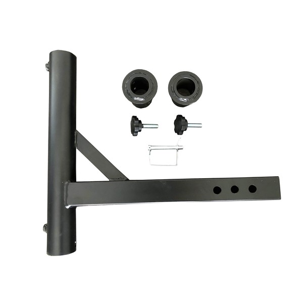 MaxxHaul 50240 Hitch Mount Flagpole Holder with 2 Anti-Wobble Screws for 2" Receiver