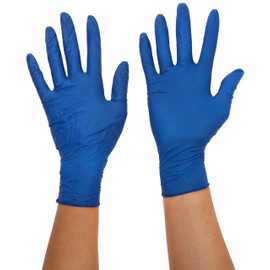 SHIELD HEA00955 Polypropylene Gloves, Vinyl, Small, Blue (Pack of 100)