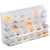 RIVTUN Transparent Garage Organizer Bins, 30PCS Wall Mounted Storage Small