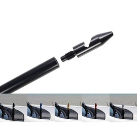 Made in USA - The Spike is Compatible with Bobcat Skid Steer - Tractor - Loader - Excavator (All Models) - Black Ammo AM/FM Antenna with Removable Bottle Opener