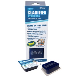 Affinity™ Easy Clarifier Pods | Each Convenient Pod Treats Up to 30.000 Gallons for Up to 30 Days. | Easiest Way to Keep Your Pool Sparkling Clear. | 3 x 3.5 oz Pods