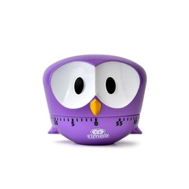 Cute Kitchen Timer,Mechanical Timer for Kids,60 Minute Egg Timer for Cooking/Reading/Sports (Purple)