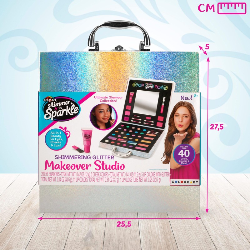SHIMMER 'N SPARKLE - Valigetta trucco per ragazze, Studio di