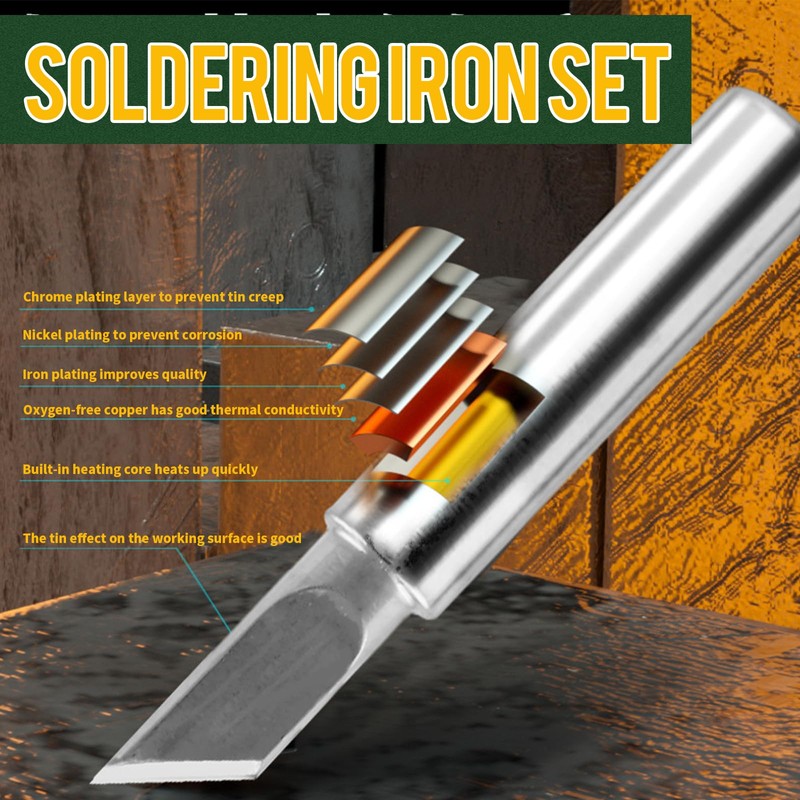 14-Piece Soldering Tips Set, 900M-T Soldering Iron Tips, Lead-Free Soldering