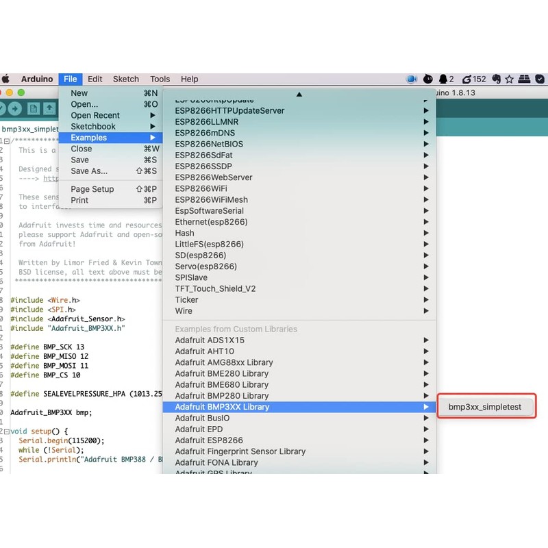 BMP390 Precision Barometric Pressure and Altimeter Sensor for Arduino