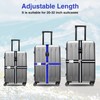 Pack of 2 Suitcase Straps with Combination Lock, TSA, 4.2