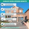 Universal Garage Door Opener Remote with Visor Clip, Works for