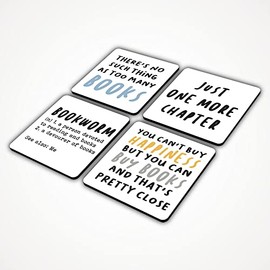The Victorian Printing Co - 4X Book Quotes - Coaster Set