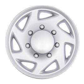 Fronimo Silver+Black Wheel Covers Intended for Ford E350 E450 99-18, Wheel Covers Hub Caps 4C2Z1130BA, 4C241130BA (Silver+Black)