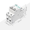 LANGIR 2P DC Circuit Breaker 63A 500V, DIN Rail Mount