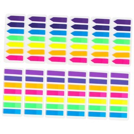 Operitacx 12sets Sticky Annotation Tabs Writable Sticky Page Markers for Book Indexing School Supplies and Organizing Documents Bright Colored Tabs for Flagging and Highlighting