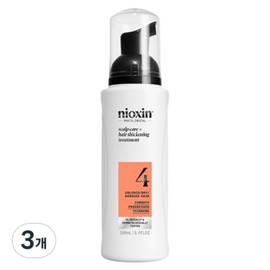 Nioxin Scalp+Hair Treatment No.4, 3 units, 100ml / 니옥신 스칼프+헤어 트리트먼트 No.4, 3개, 100ml