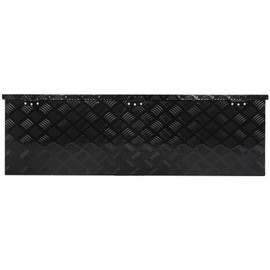 SCITOO 39 Inch Aluminum Truck Bed Tool Box,Heavy Duty Diamond Plate Trailer Tool Box with Lock Keys,Tool Storage Organizer Chest for Pick up,Truck Bed,ATV,RV TrailerWaterproof Black 39.35X16.5X12