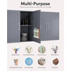 Upgraded 9.6'' Large Acrylic Straw Holder for Cabinet Door, Space-Saving