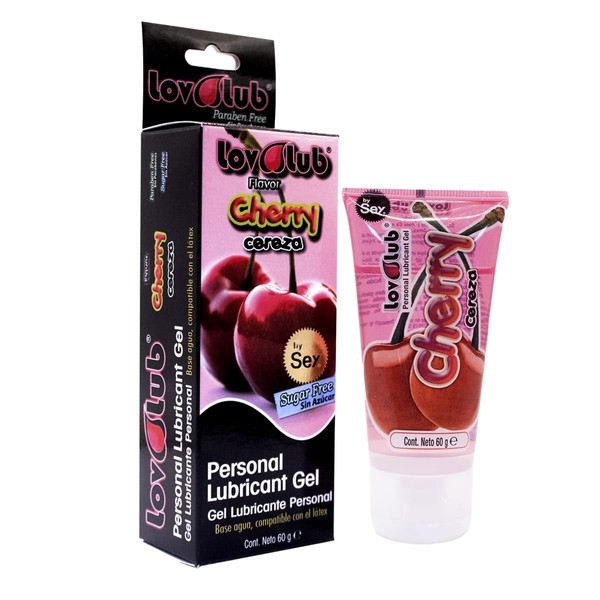 Sey Lubricante Cereza 60gr Lubricante a Base de Agua, Sabor