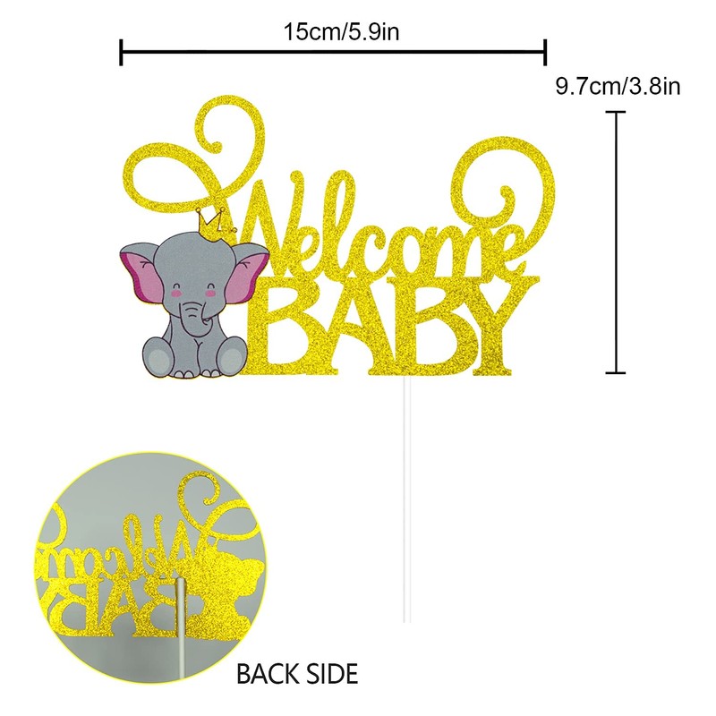 Decoración para tarta con diseño de elefante