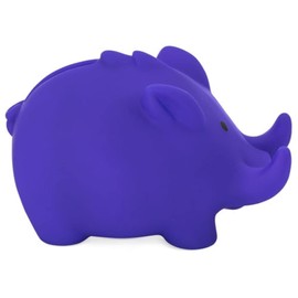 Piggy Bank PVC Soft Body Vibrant Colour Novelty Money Box with Lid Lightweight and Durable Blue