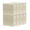 SheetCube Bed Sheet Organizers and Storage 8 Pack, Foldable Linen