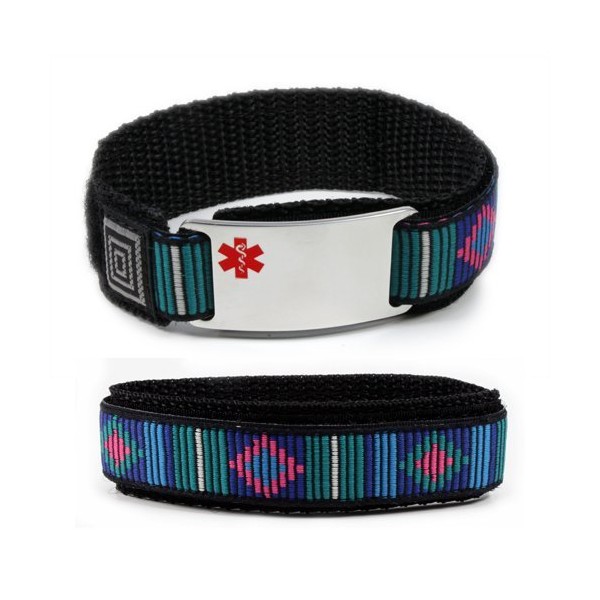 DNR Medical ID Alert Bracelet with Decorative Adjustable Wristband.
