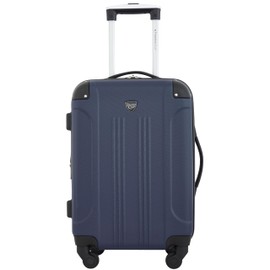 Travelers Club Chicago Hardside Expandable Spinner Luggage, Navy Blue, 3 Piece Set