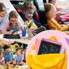Homestec LCD writing board, 8.5 inches, colourful display, children's laptop