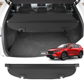 Powerty Cargo Cover for Mazda CX5 CX-5 2017-2024 2025 Accessories Retractable Trunk Cover Waterproof Trunk Security Cover Shielding Shade No Gap