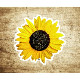 Sunflower Yellow Cute Colorful Flower Sticker Flowers Decal 3.3" X 3.2" Hippy