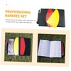 Kisangel 6sets Professional Referee Kit Soccer Referee Card Portable Wallet