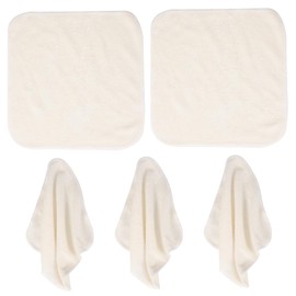 COLLBATH Face Cleaning Towels Set Exfoliating Body Scrubbers Bamboo Fiber Washcloths Reusable Washable for Travel