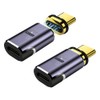 YFFSFDC USB-C Magnetic Type C Converter Adapter, USB 4.0 Auto