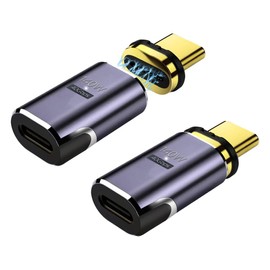 YFFSFDC USB-C Magnetic Type C Converter Adapter, USB 4.0 Auto Suction Magnet, 8K@60Hz Video Output, 40Gbps High Speed Data Transfer, 140W Fast Charging, Compatible with Type C Devices such as Mac Book