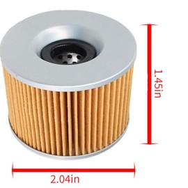 Kurihina Compatible with Two Oil Filter/O-Rings Fits For Kawasaki KZ440 KZ550 KZ650 KZ1000 KZ1100 ZX550 ZX750 ZX1000 ZL600 ZL900