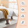 PATIKIL 3 1/2" Furniture Sliders, 8 Pcs Reusable Furniture Sliders