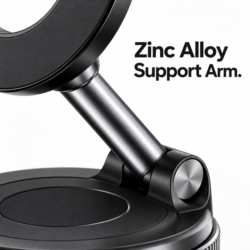 Magnetic Car Phone Mount for GPS Navigation – Foldable 360°