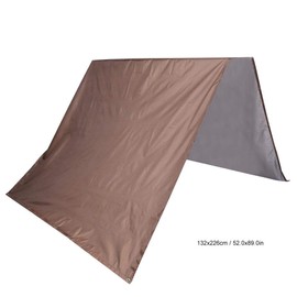 Outdoor Swing Cover Kids Playground Roof Canopy Patio Swing Cover Waterproof Cover Replacement Tarp Sunshade for Garden Patio(Coffee)