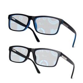 Blue Light Blocking Glasses for Men/Women – Anti-Fatigue Gaming and Computer Glasses – Reduce Eye Strain, Improve Sleep, UV Protection, Comfortable – Zero Magnification or Readers Available
