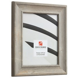 Craig Frames Scalloped American Barn, Faux Barnwood Picture Frame, Natural, 16 x 24 Inch