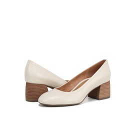 VIONIC Women's Carmel Pumps, Cream Leather, 9