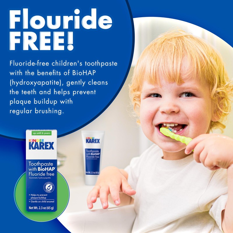 Kinder Karex Hydroxyapatite Kids Toddler Toothpaste I Fluoride Free I