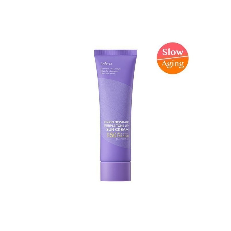 IsnTree 이즈앤트리 NEW 3색톤업 어니언 뉴페어 퍼플 톤업 선크림 50ml