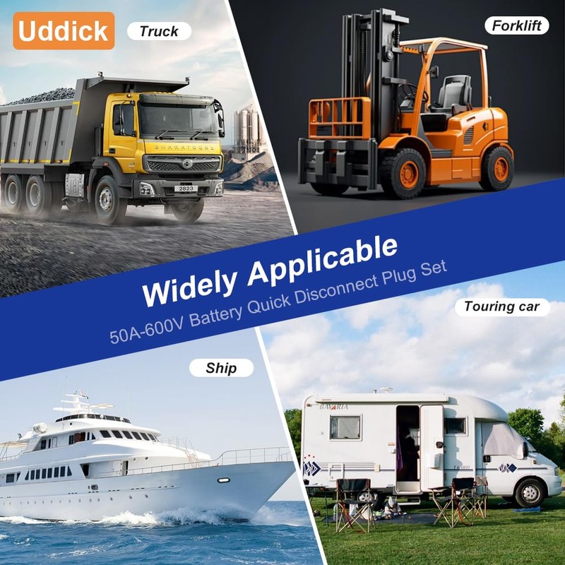 Uddick 175A Battery Quick Disconnect Connecteur, 600V Wire Harness Connector