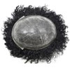 Afro Toupee for Black Men Curly Weave Brazilian Hair System