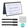 Whiteboard Small A5 A4, White Board with 3 Markers, Eraser