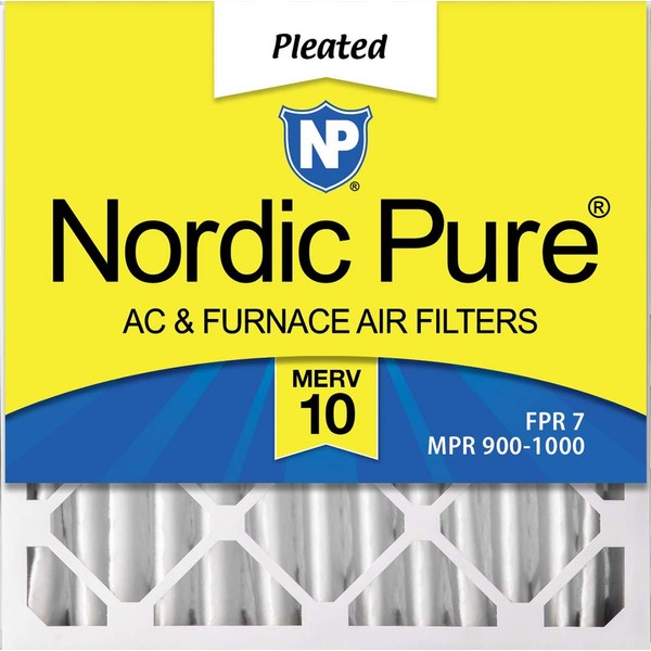 Nordic Pure 20x20x4 MERV 10 Pleated AC Furnace Air Filters 6 Pack