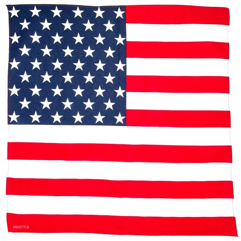 MDSTYLE 100% Cotton Bandana for Men & Women 22" x