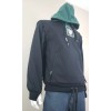 Technine Hoody Removable Sleeves Black/Green Size S Mens