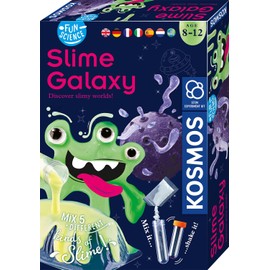 KOSMOS 617196 Fun Science Slime Galaxy, Mix Five Different Slime Types, Experiment Set for Beginners and Children from 8 Years, Complete Set to Make Your Own Slime, Multilingual